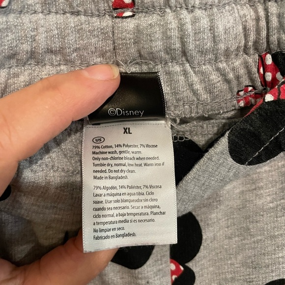 Disney Gray Shorts with Black and Red Minnie Mouse Design - Picture 6 of 7